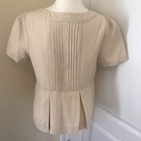 Anthro Floreat Cream Platinum Placket jacket NWT - Picture 3 of 8